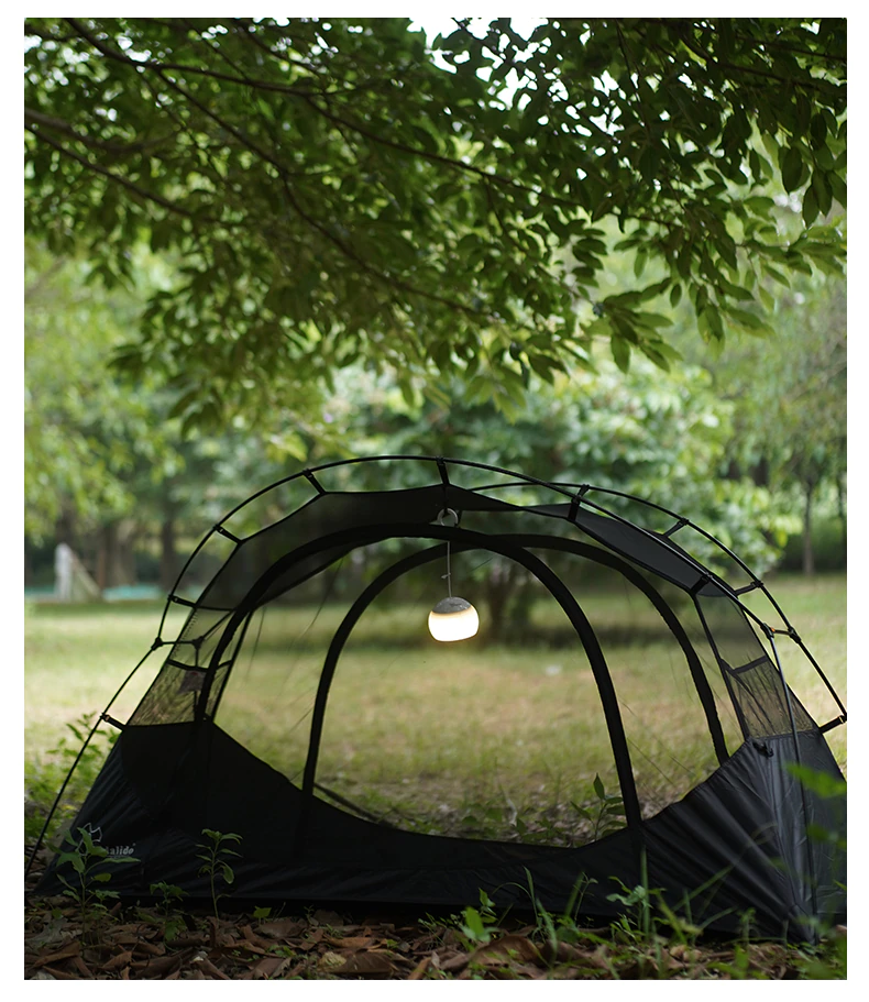 Cheap Goat Tents Vidalido Single Person Outdoor Camping Bed Tent Lightweight and Convenient Net Anti mosquito Portable Aluminum Alloy Pole Inner   